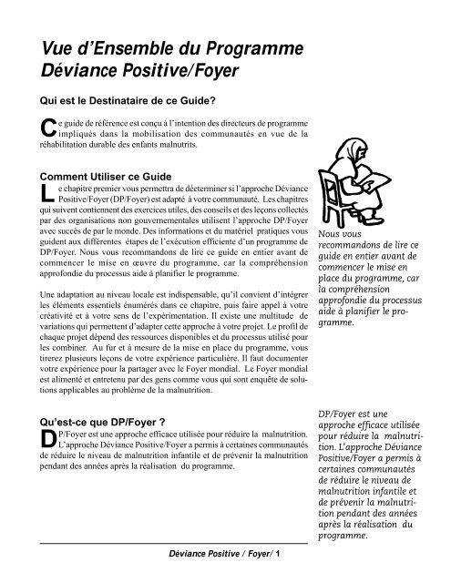 DÃƒÂ©viance Positive / Foyer - CORE Group