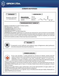 sorbato de potasio - Gipsonltda