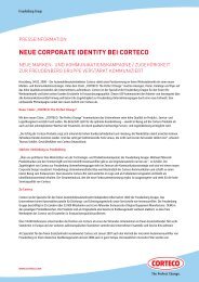 neue corporate identity bei corteco
