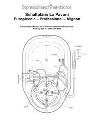 Schaltpläne La Pavoni - Der Espressomaschinendoctor