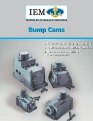 IEM Bump Cams - Danly IEM