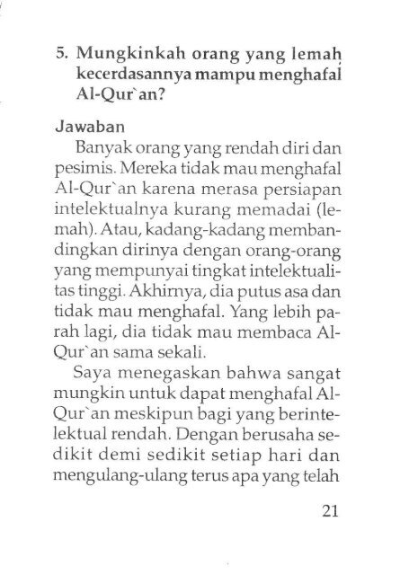 Taqiyul Islam Qori - Cara Mudah Menghafal al-Quran