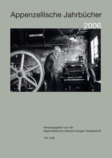 Jahrbuch 2006 - Appenzellische Gemeinnützige Gesellschaft