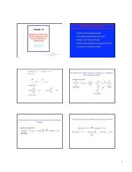 Reactions of Alcohols - ChemConnections