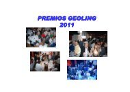 PREMIOS GEOLING 2011
