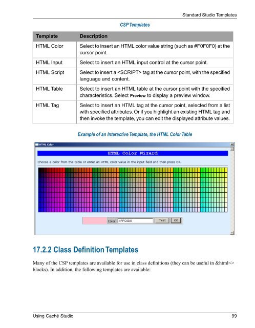 Using Caché Studio - InterSystems Documentation