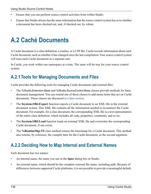 Using Caché Studio - InterSystems Documentation