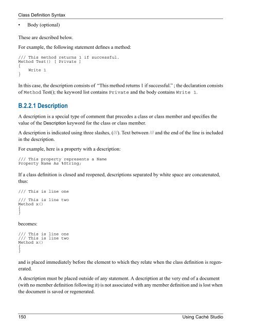 Using Caché Studio - InterSystems Documentation