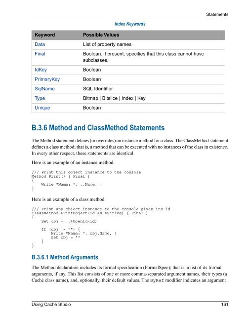 Using Caché Studio - InterSystems Documentation