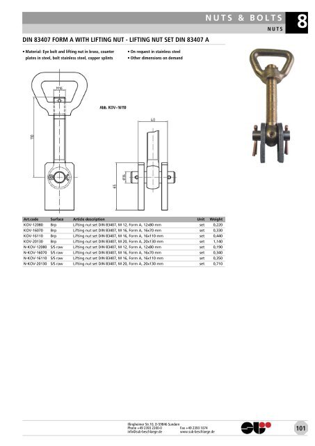 locks & attachments stainless steel