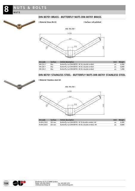 locks & attachments stainless steel