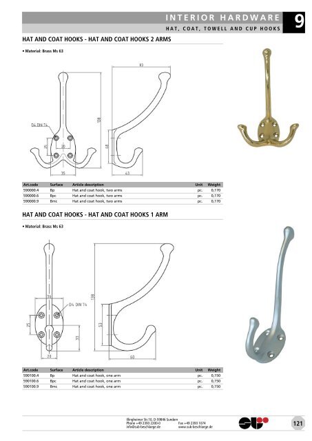 locks & attachments stainless steel