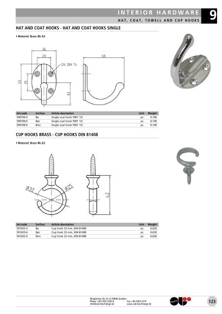 locks & attachments stainless steel