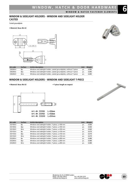 locks & attachments stainless steel