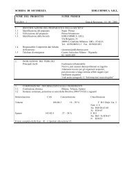 SCHEDA DI SICUREZZA EDILCHIMICA S.R.L.