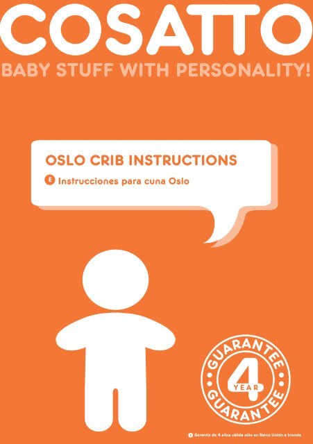 OSLO CRIB INSTRUCTIONS - Cosatto