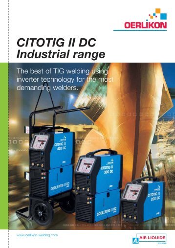 CITOTIG II DC Industrial range - Oerlikon