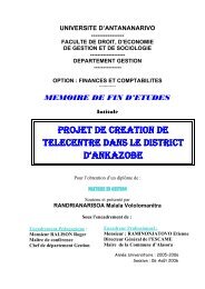 projet de creation de telecentre dans le district d'ankazobe - ThÃ¨ses ...