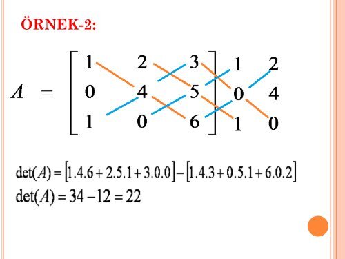 2-b) Matrislerin Tersi
