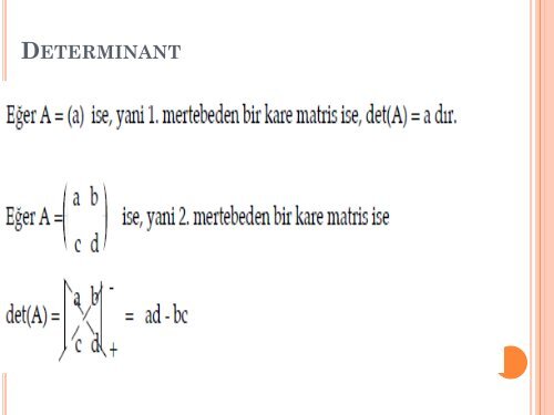 2-b) Matrislerin Tersi