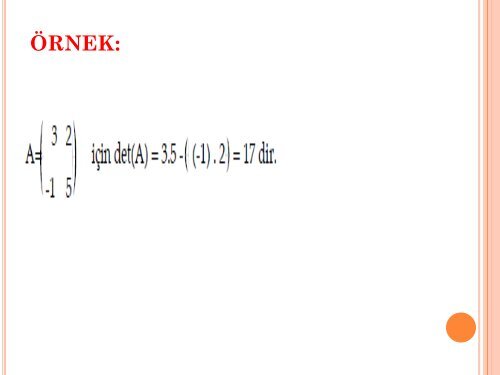 2-b) Matrislerin Tersi