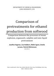 Comparison of pretreatments for ethanol production from softwood