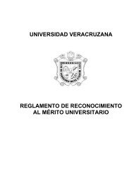Reglamento de Reconocimiento al MÃ©rito Universitario - UV