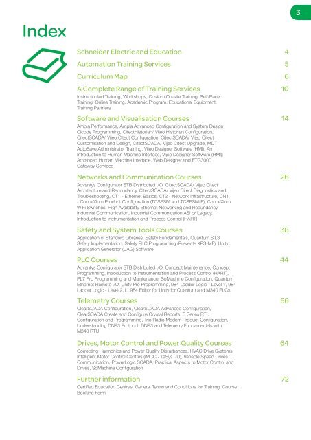 Schneider Electric Training Courses 2012