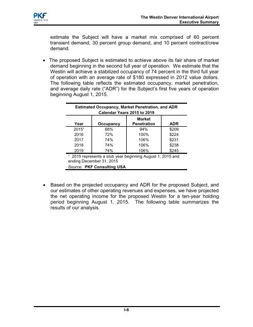 PKF Hotel Market Demand and Financial Analysis - DIA Business ...