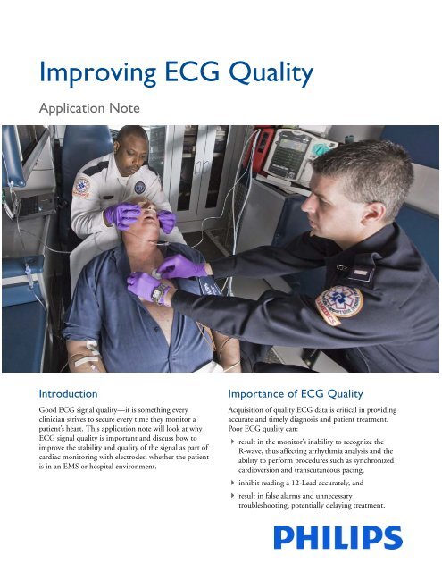 Improving ECG Quality - InCenter - Philips