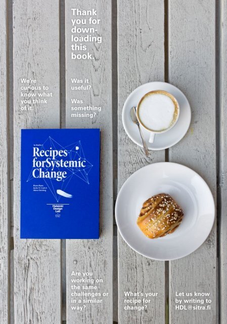 Recipes for Systemic Change - Helsinki Design Lab