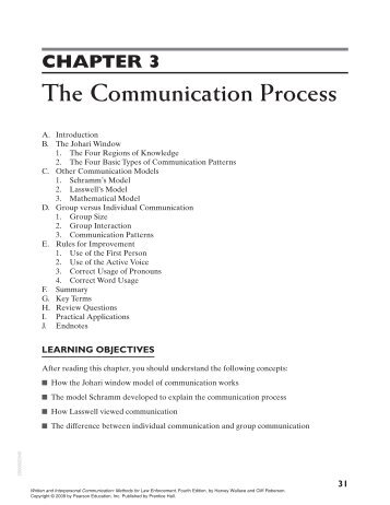 Chapter 3 - Pearson Learning Solutions