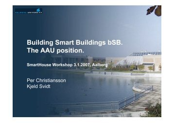 building smart - It.civil.aau.dk - Aalborg Universitet
