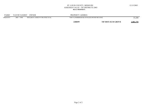 STLCO TIF 2005 TAXABLE.pdf - St. Louis County Department of ...