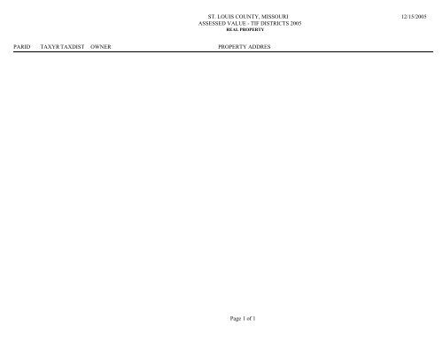 STLCO TIF 2005 TAXABLE.pdf - St. Louis County Department of ...