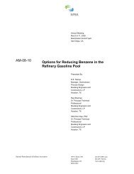 Options for Reducing Benzene in the Refinery Gasoline Pool