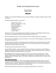 Board Minutes - April 2, 2012 - Moore County School System
