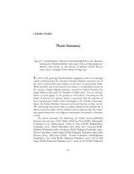 Thesis Summary - the Annual of Urdu Studies