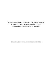 capitolato lavori delle principali caratteristiche ... - Immobiliare.it