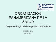 Programa de Seguridad del Paciente para la RegiÃ³n de las AmÃ©ricas