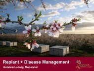 Replant + Disease Management - Almond Board of California