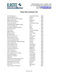 Smart Ash Customer List - Elastec/American Marine