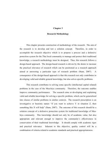 education dissertation methodology chapter