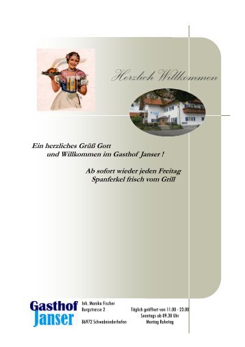 HerzlichWillkommen - Gasthof Janser