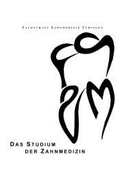 Studienführer Zahnmedizin der Universität Tübingen (pdf)