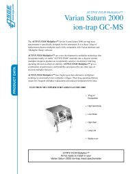 Varian Saturn 2000 ion-trap GC-MS - Cromlab