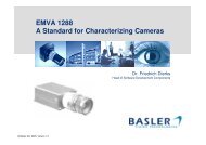 EMVA 1288 A Standard for Characterizing Cameras - Machine Vision