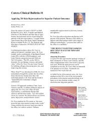 Cutera Clinical Bulletin #1 - LCRhea