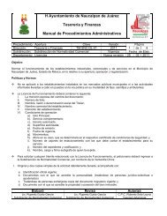 Manual de Procedimientos Administrativo - Transparencia Naucalpan