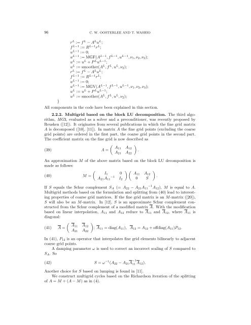 AN EVALUATION OF PARALLEL MULTIGRID AS A SOLVER AND A ...